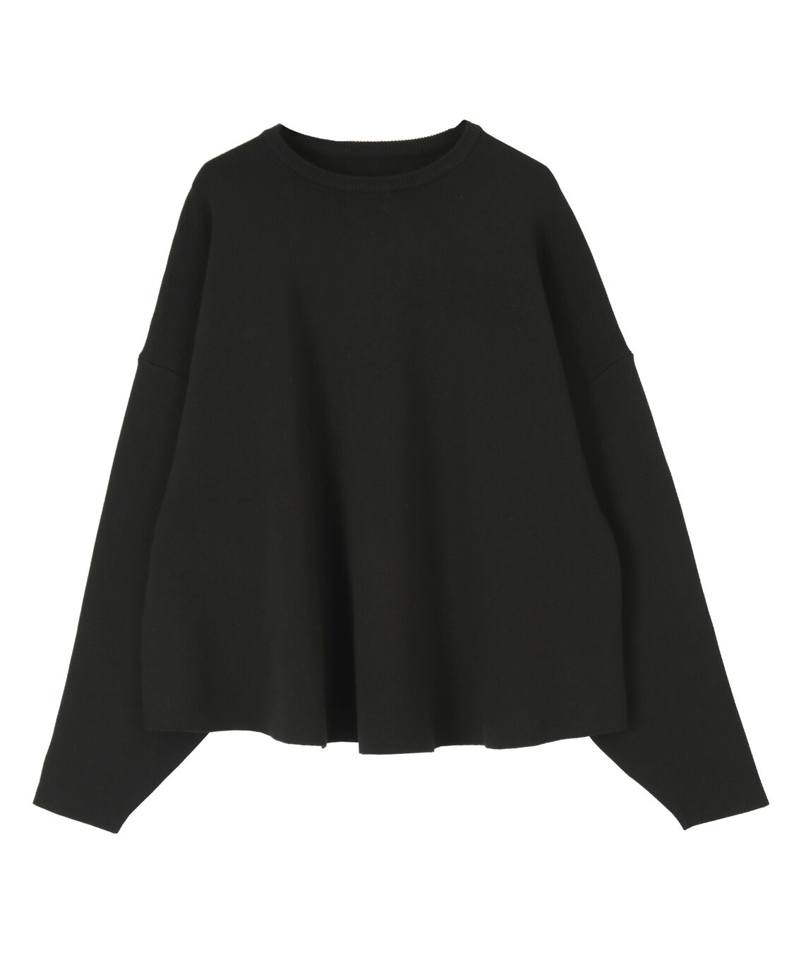 titivate「フレアシルエットニットプルオーバー」|ニット・セーター|ブラック