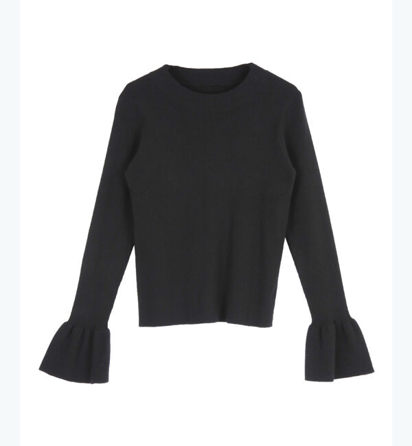 titivate「クルーネックベルスリーブニット」|ニット・セーター|