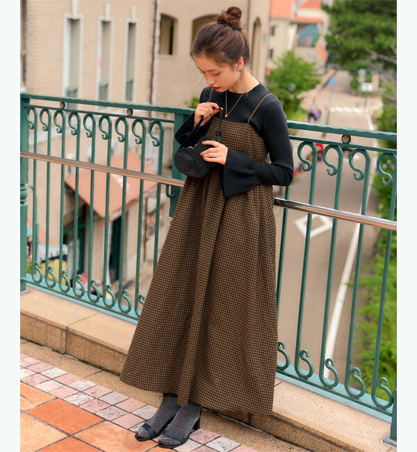 titivate「クルーネックベルスリーブニット」|ニット・セーター|