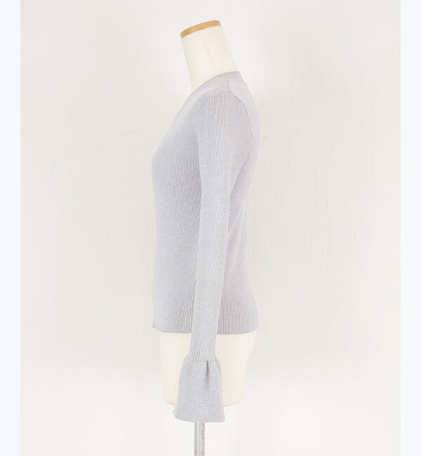 titivate「クルーネックベルスリーブニット」|ニット・セーター|