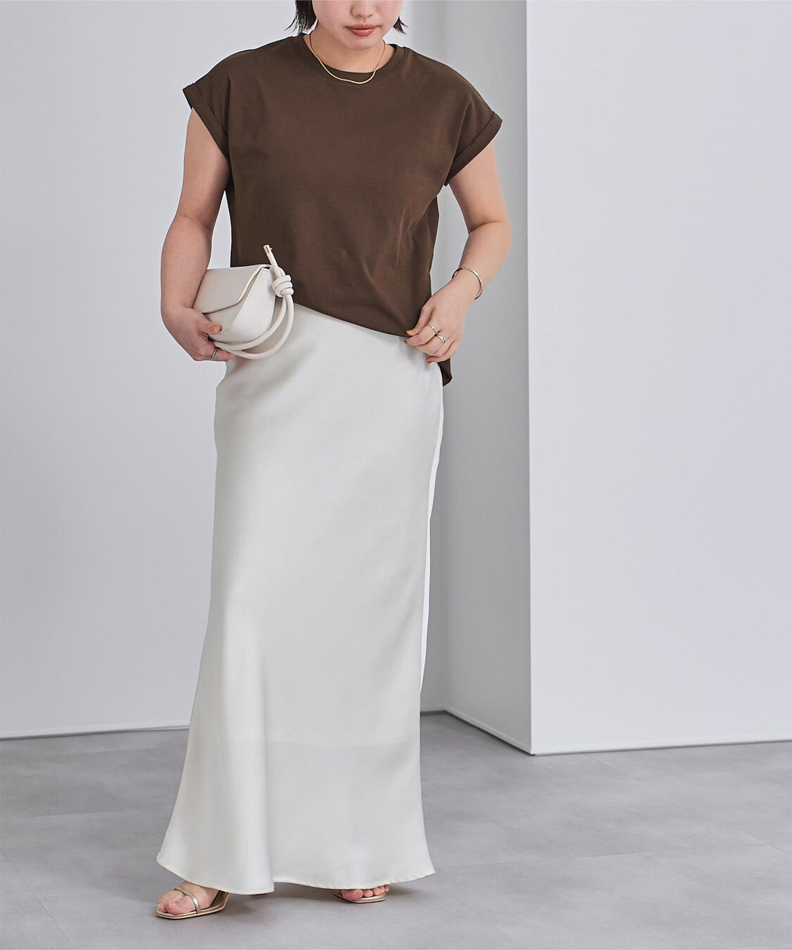 ur's「汗染み防止ダブルカフスTシャツ」|Tシャツ・カットソー|