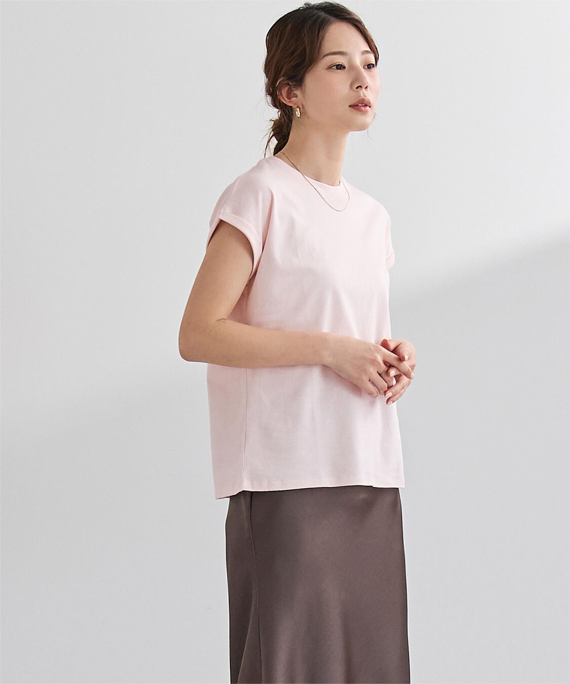 ur's「汗染み防止ダブルカフスTシャツ」|Tシャツ・カットソー|