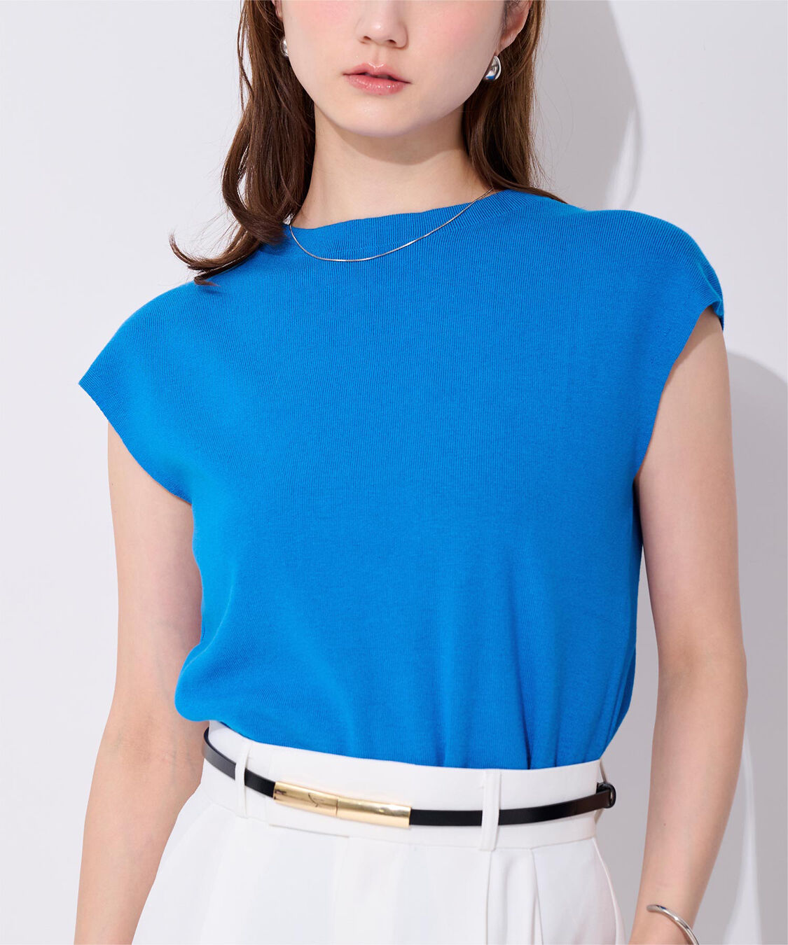 ur's「プチハイネックフレンチスリーブニット」|ニット・セーター|