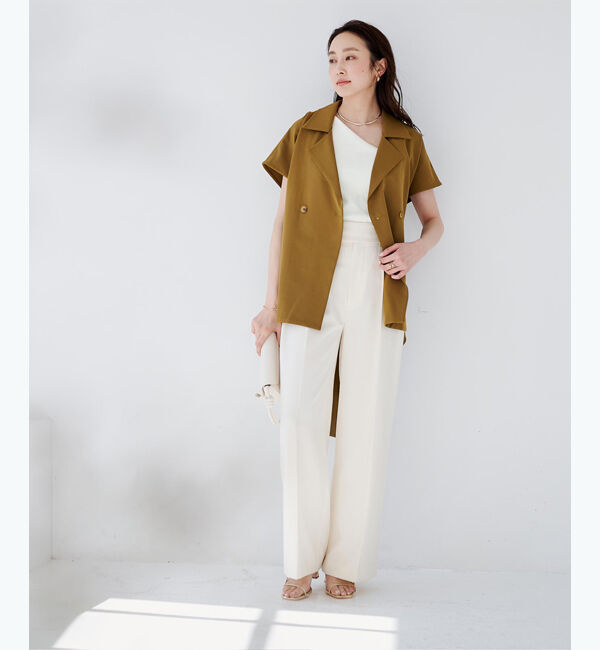 ur's「【春名亜美さんコラボアイテム】カップ付アシンメトリーデザインタンクトップ」|タンクトップ|