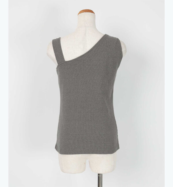 ur's「【春名亜美さんコラボアイテム】カップ付アシンメトリーデザインタンクトップ」|タンクトップ|