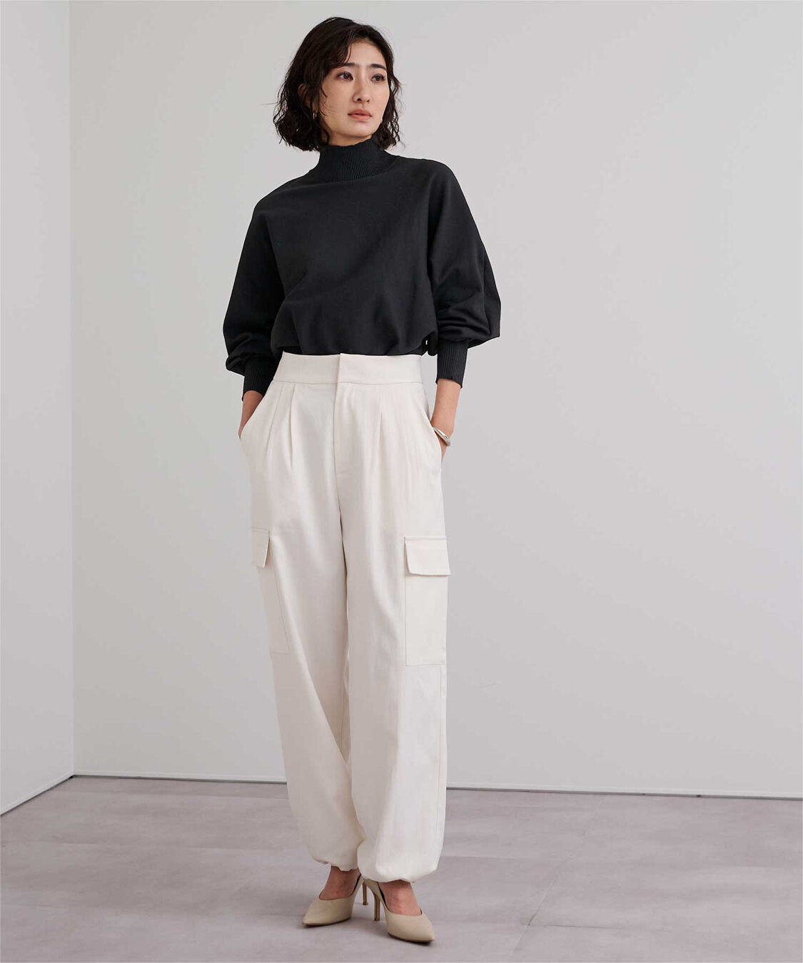 ur's「スポンディッシュハイネックドルマンスリーブニット」|ニット・セーター|