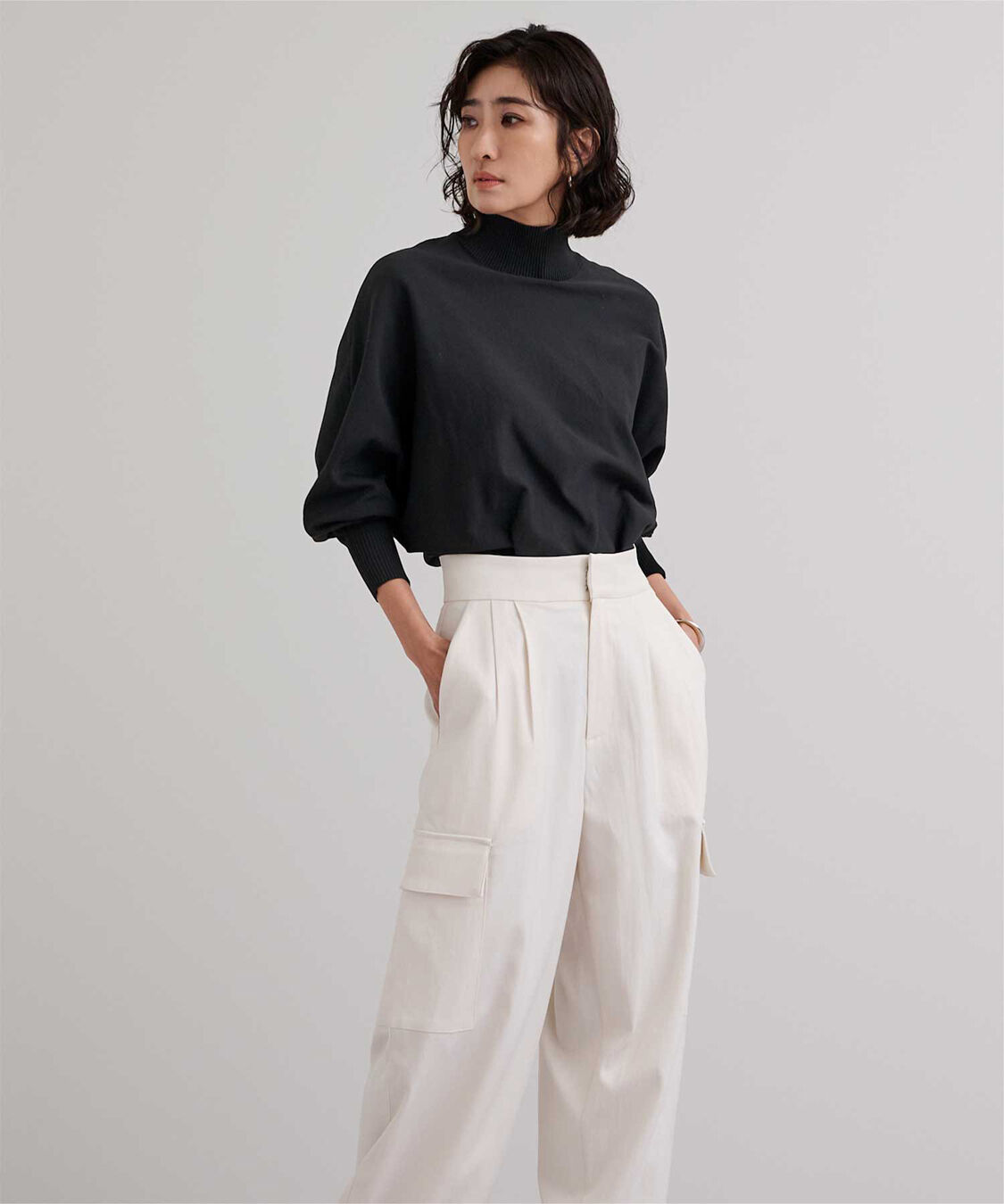 ur's「スポンディッシュハイネックドルマンスリーブニット」|ニット・セーター|