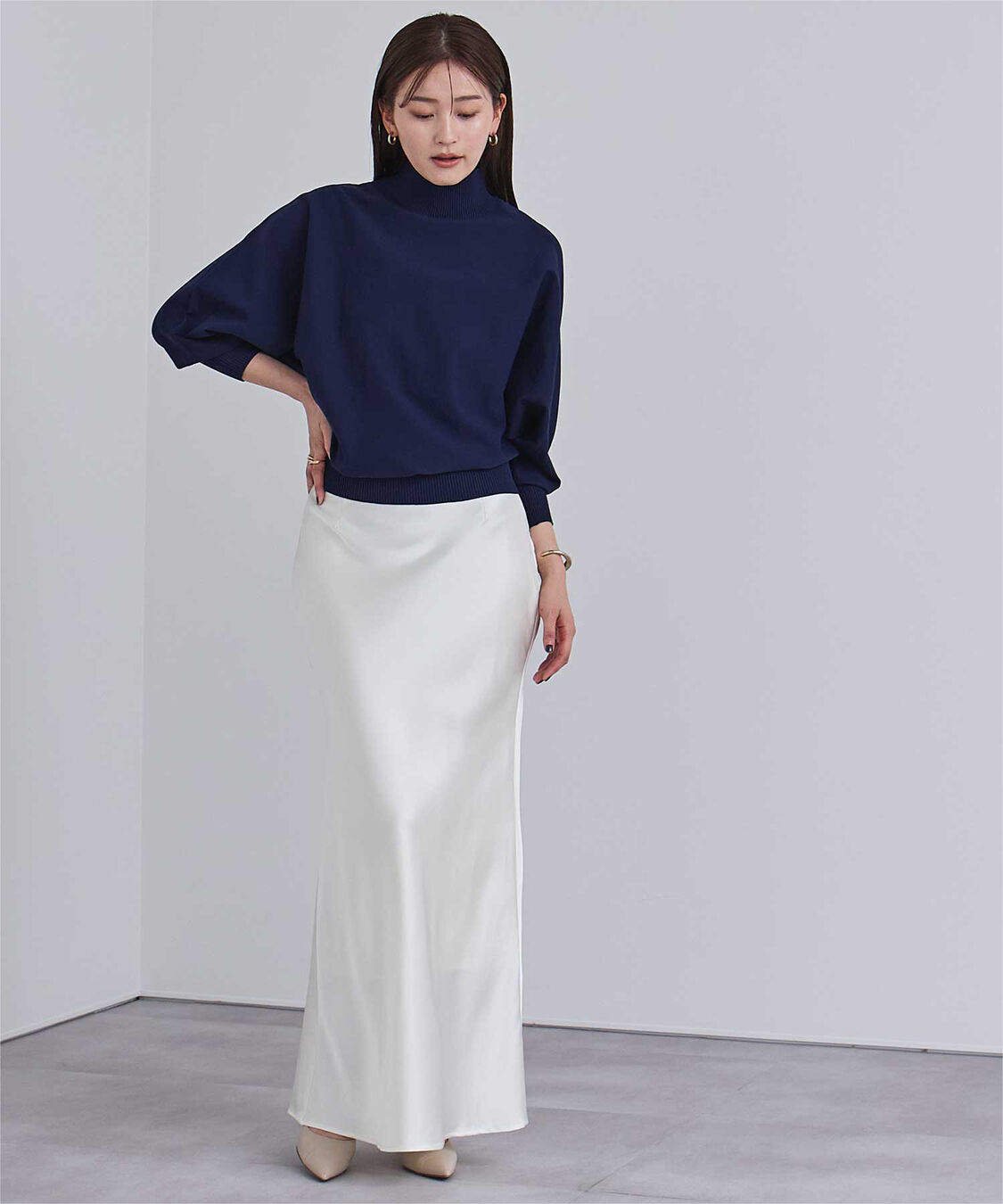 ur's「スポンディッシュハイネックドルマンスリーブニット」|ニット・セーター|