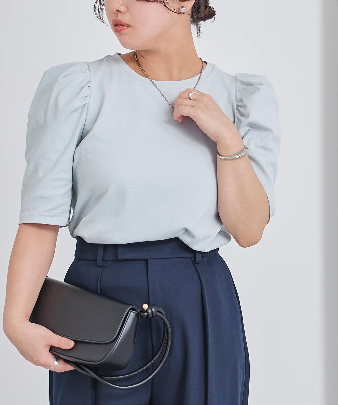 ur's「汗染み防止パフスリーブTシャツ」|Tシャツ・カットソー|