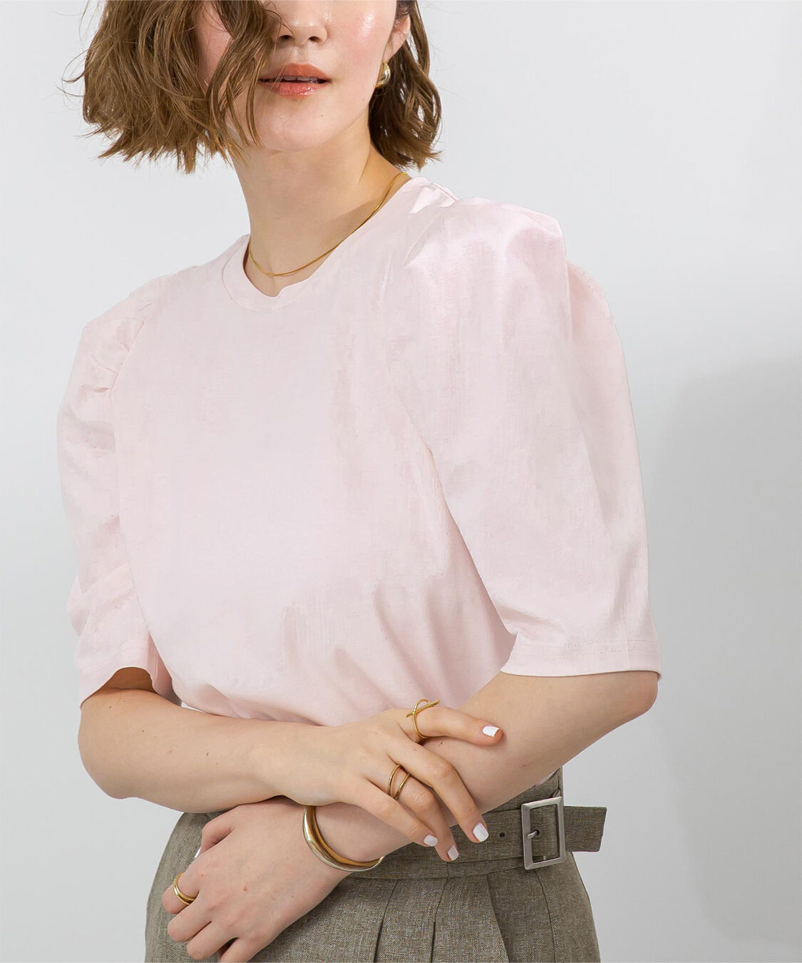 ur's「汗染み防止パフスリーブTシャツ」|Tシャツ・カットソー|