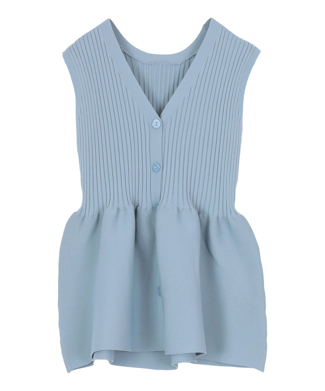 titivate「前後2wayノースリーブペプラムニットトップス」|ニット・セーター|