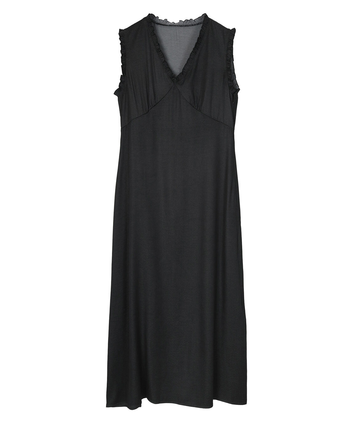 ur's「フリルデザインVネックロングワンピース」|ワンピース|