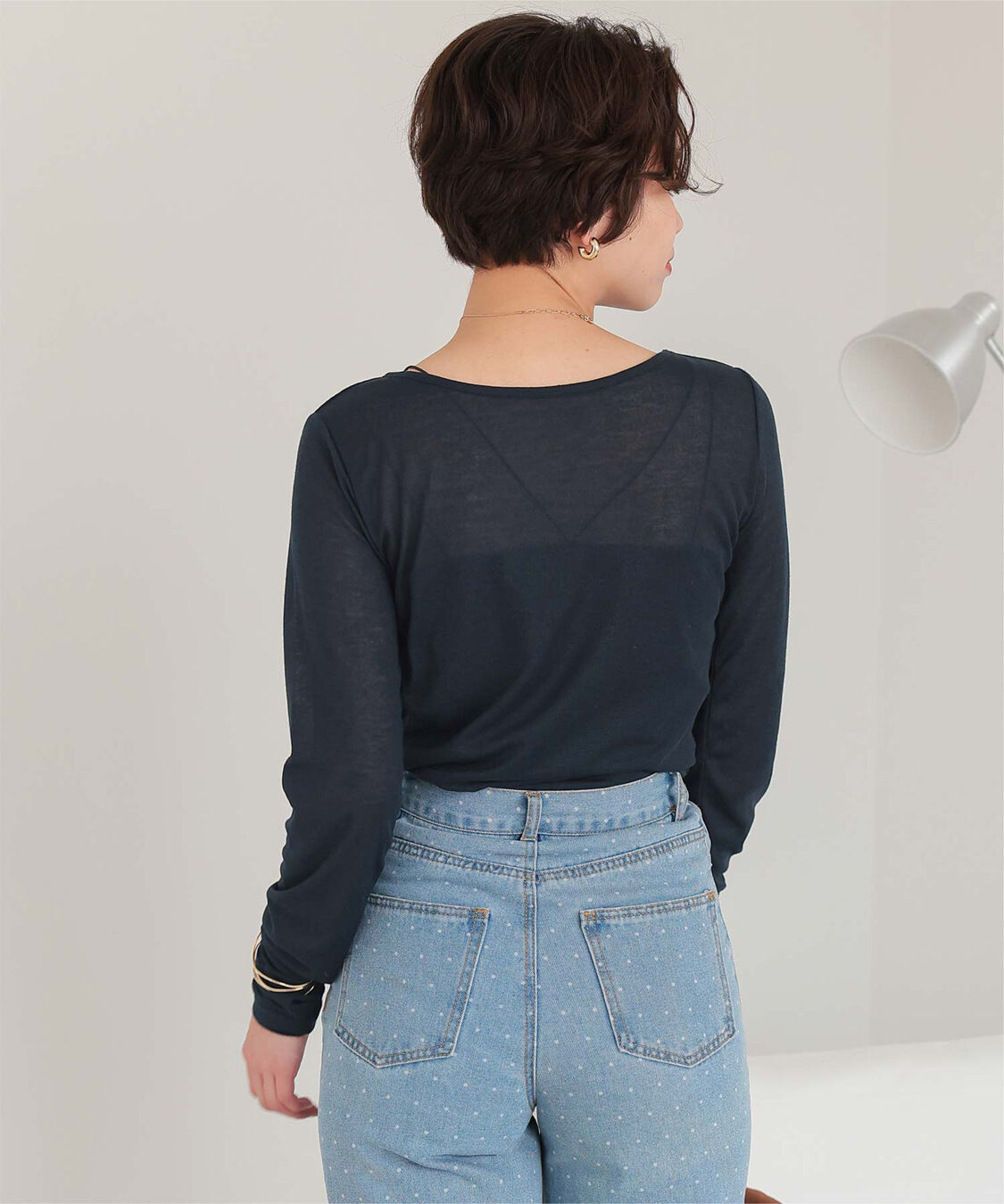 titivate「着心地抜群シアーボートネックトップス」|Tシャツ・カットソー|