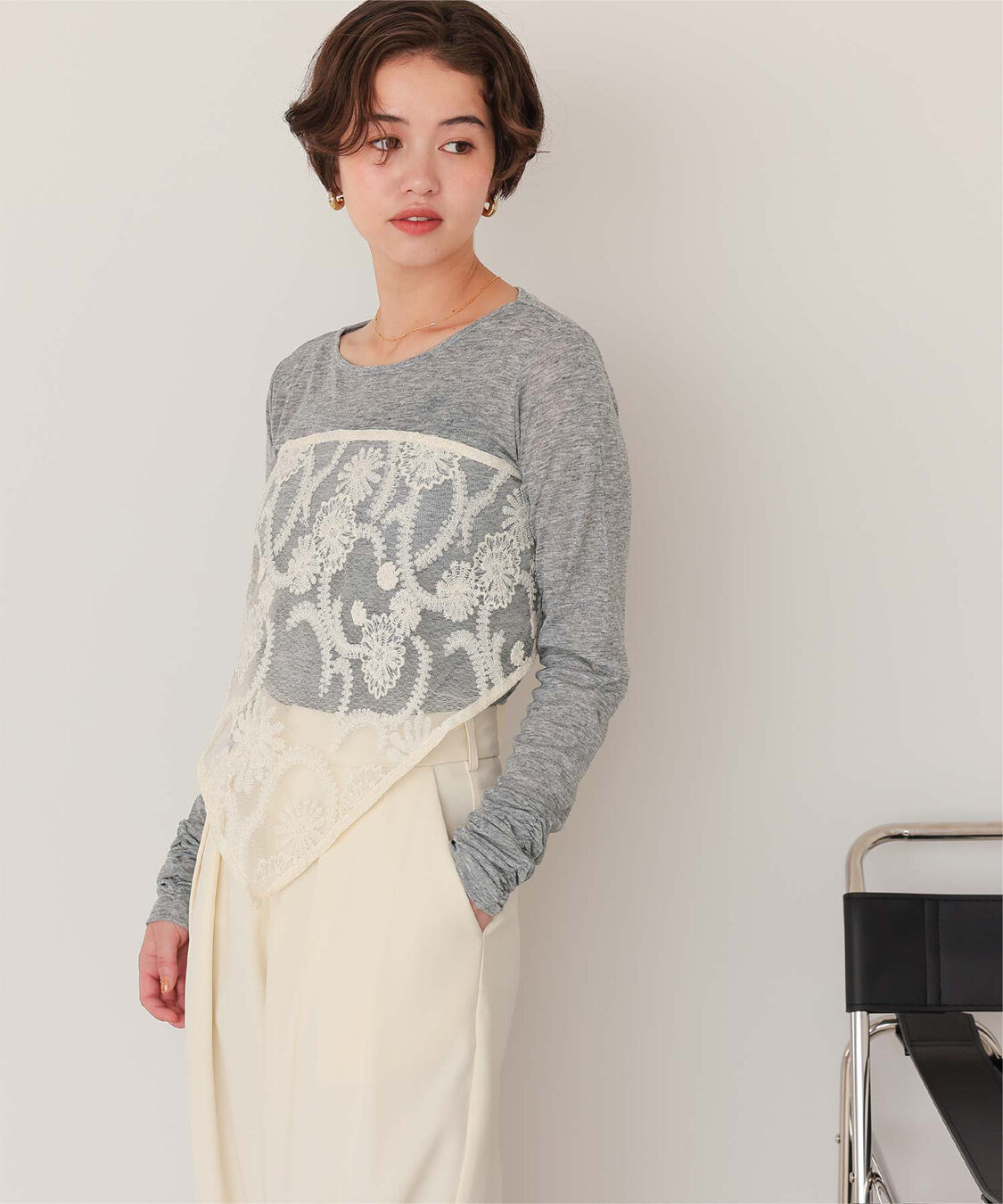 titivate「着心地抜群シアーボートネックトップス」|Tシャツ・カットソー|