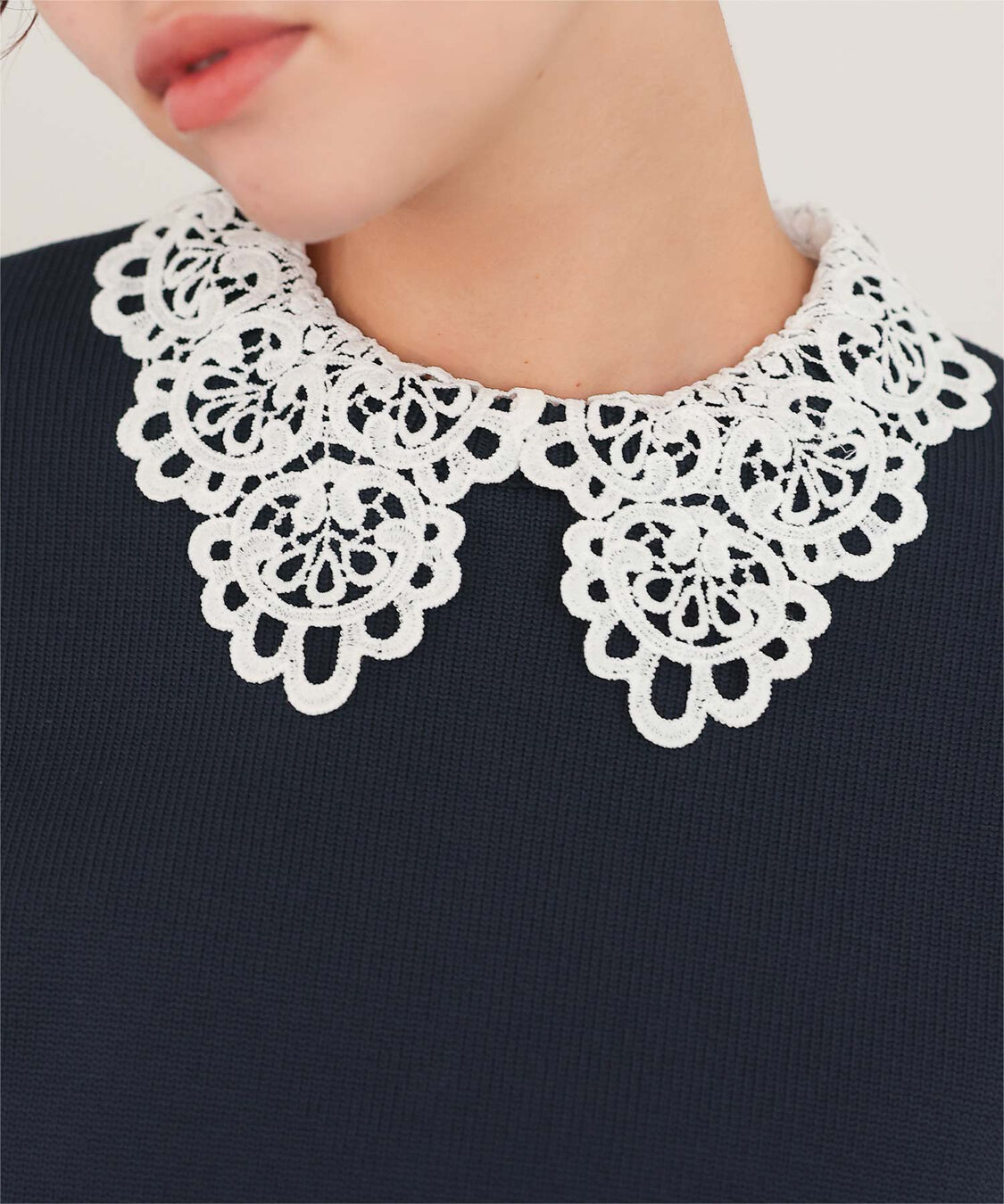 titivate「襟付きニットプルオーバー」|ニット・セーター|