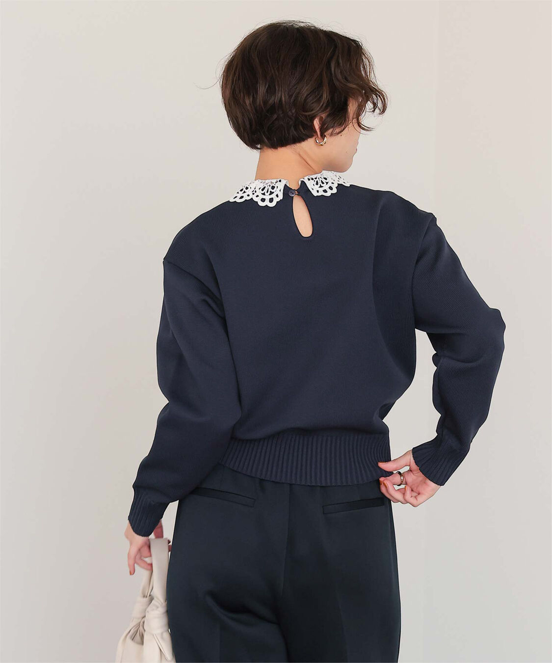 titivate「襟付きニットプルオーバー」|ニット・セーター|