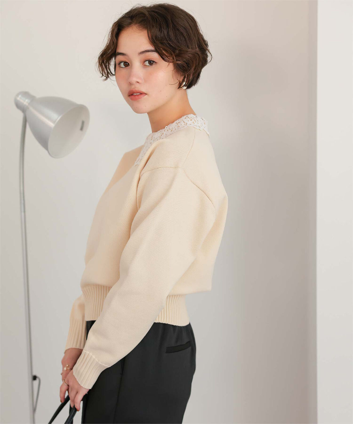 titivate「襟付きニットプルオーバー」|ニット・セーター|