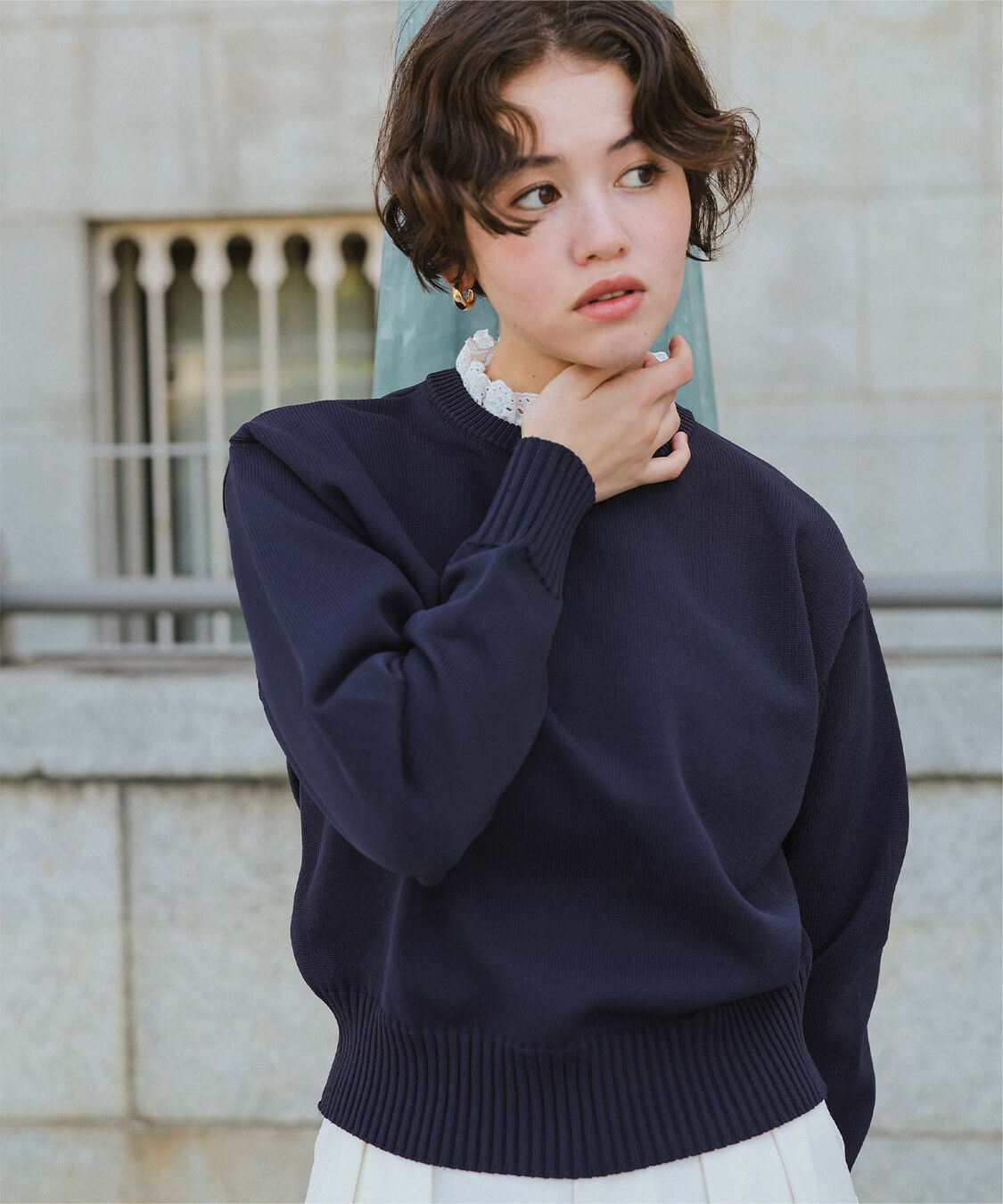 titivate「襟付きニットプルオーバー」|ニット・セーター|
