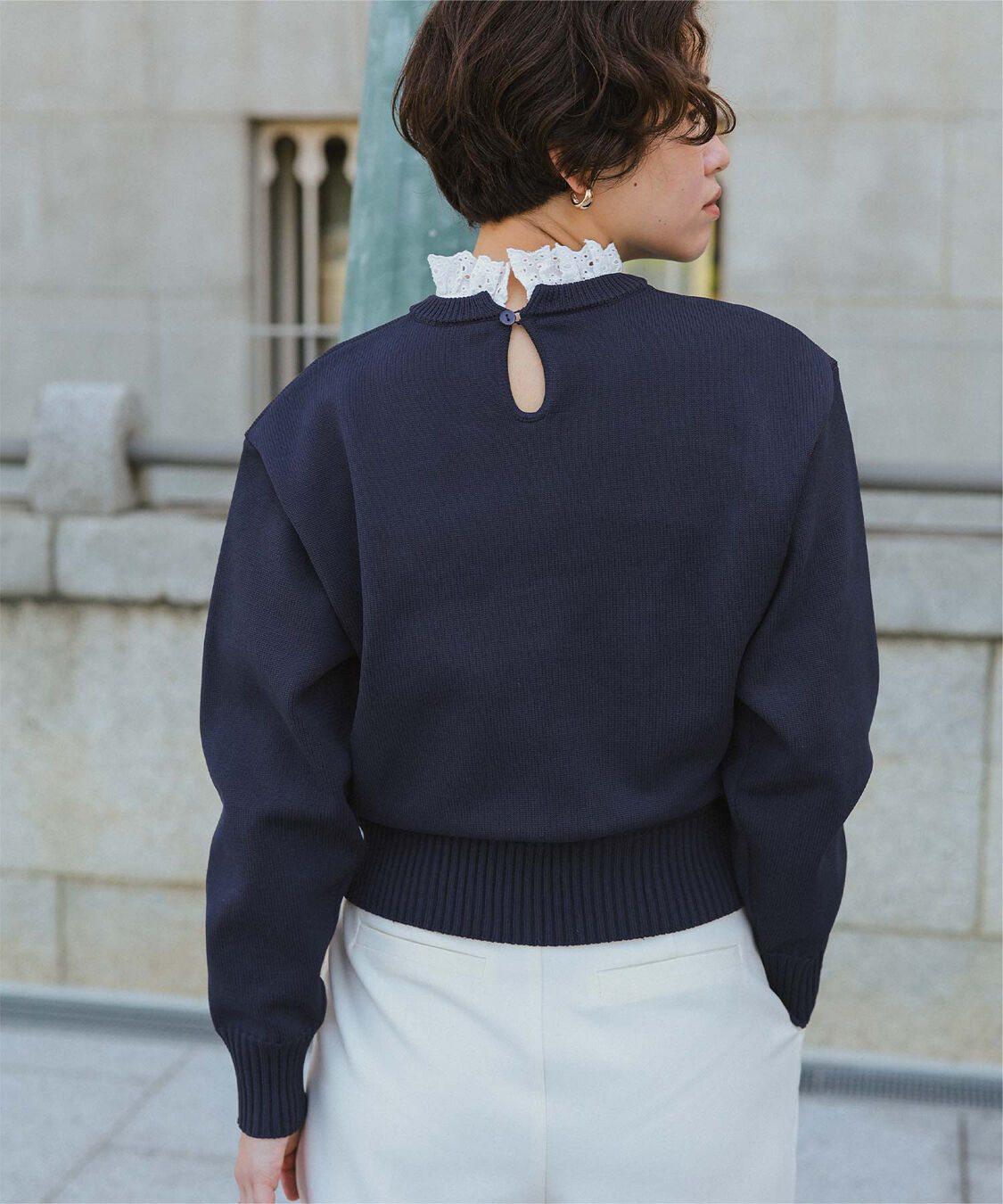 titivate「襟付きニットプルオーバー」|ニット・セーター|