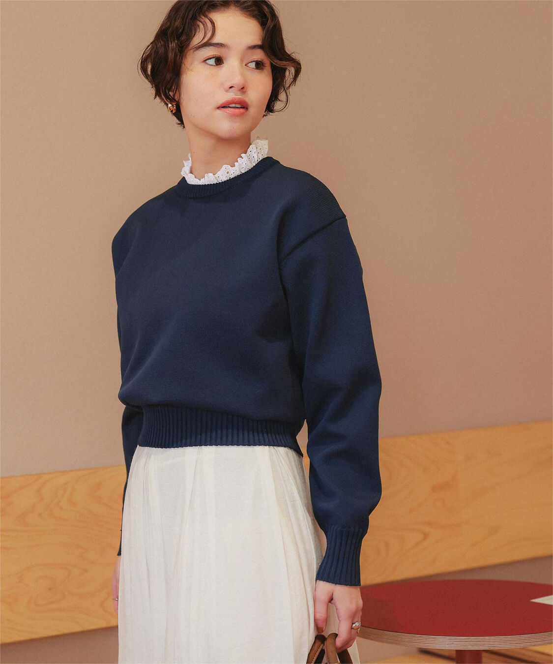 titivate「襟付きニットプルオーバー」|ニット・セーター|