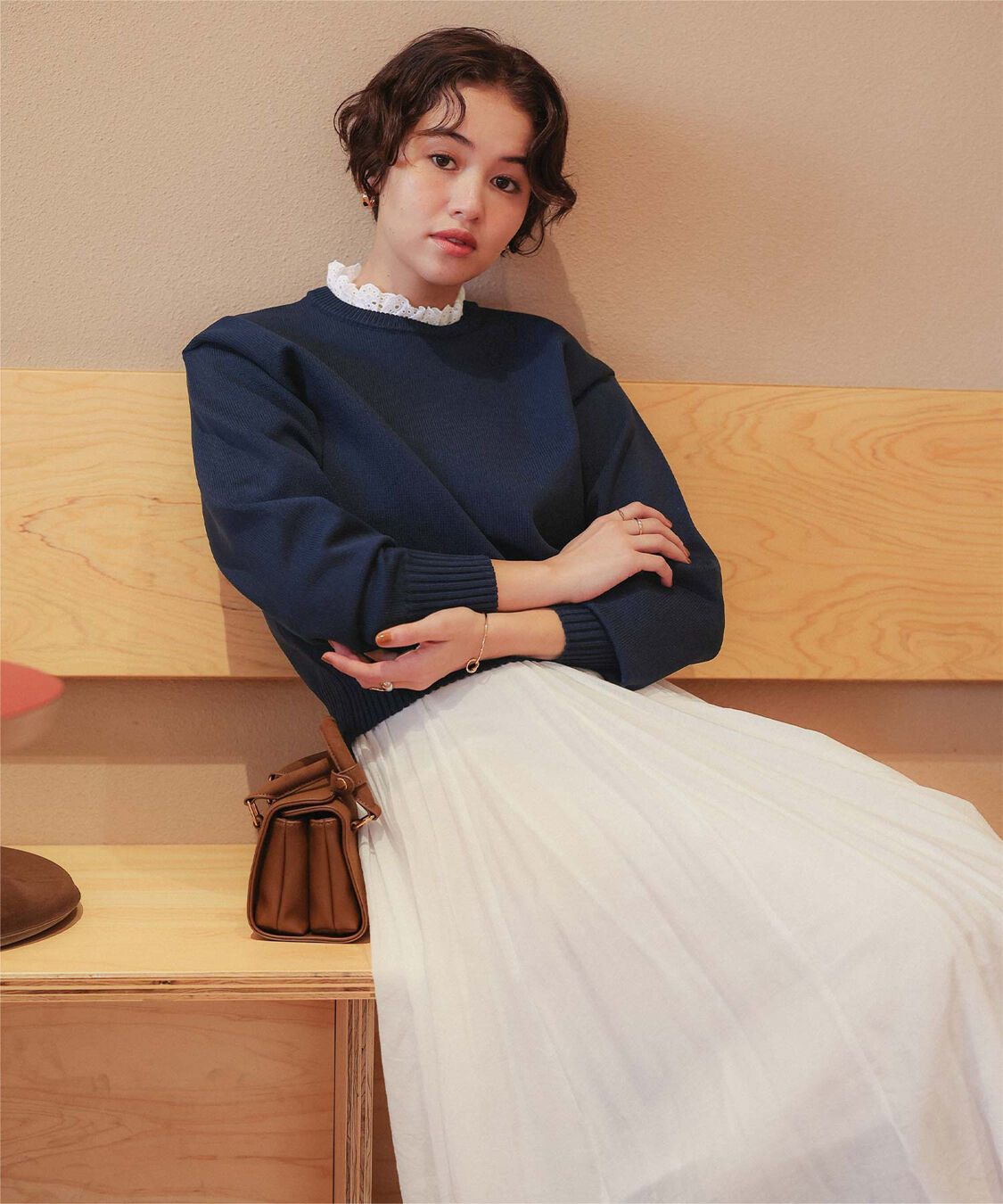 titivate「襟付きニットプルオーバー」|ニット・セーター|