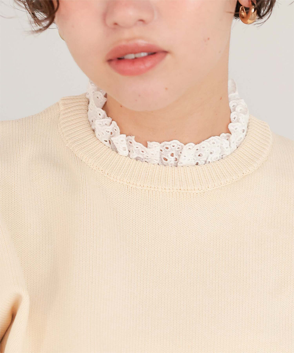 titivate「襟付きニットプルオーバー」|ニット・セーター|