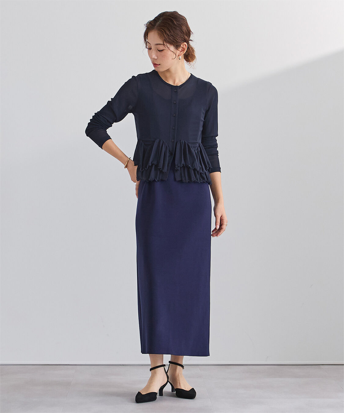 ur's「シアーペプラムカットソー」|Tシャツ・カットソー|