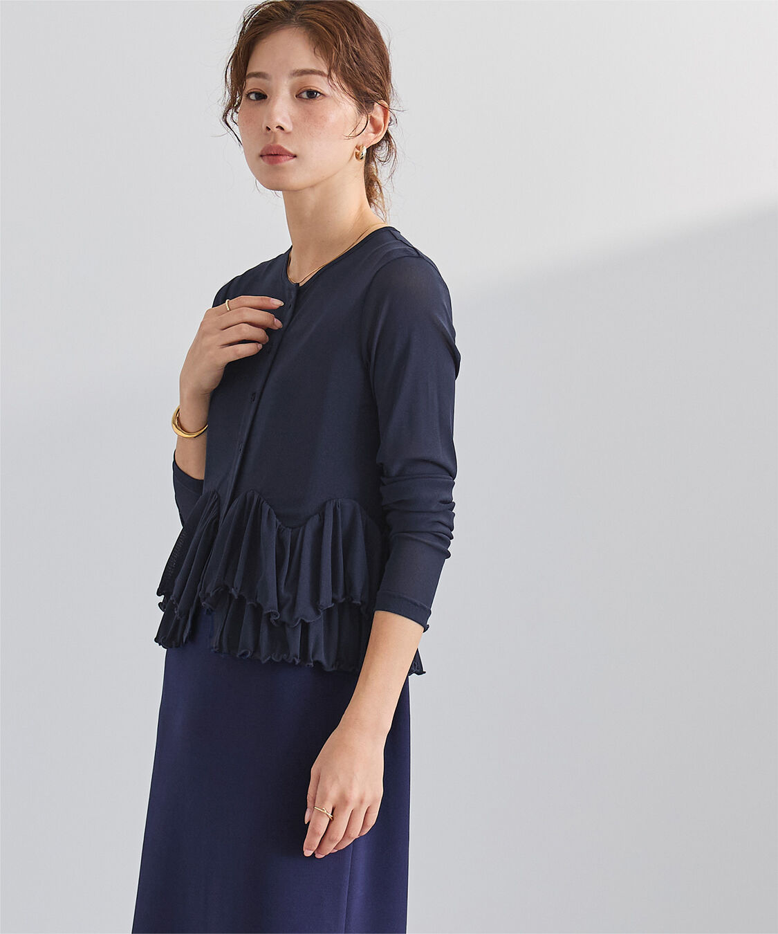 ur's「シアーペプラムカットソー」|Tシャツ・カットソー|