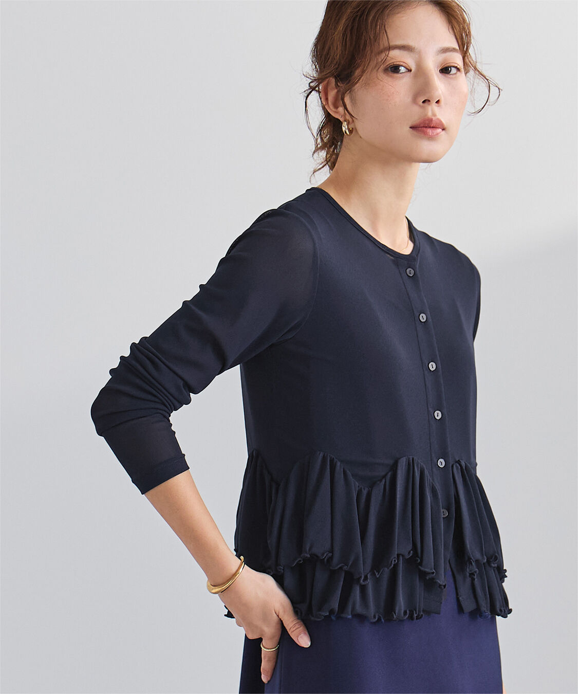 ur's「シアーペプラムカットソー」|Tシャツ・カットソー|