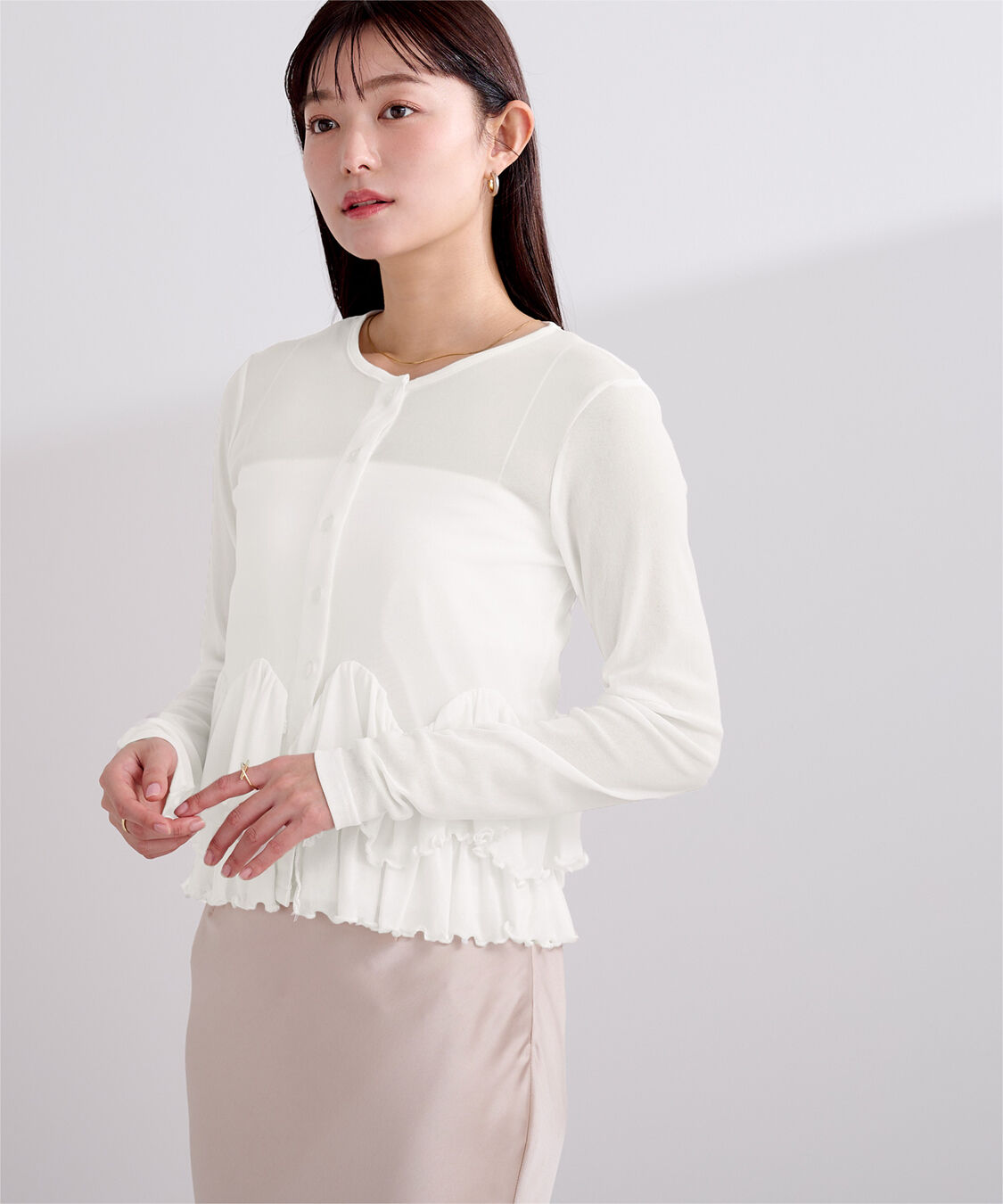 ur's「シアーペプラムカットソー」|Tシャツ・カットソー|