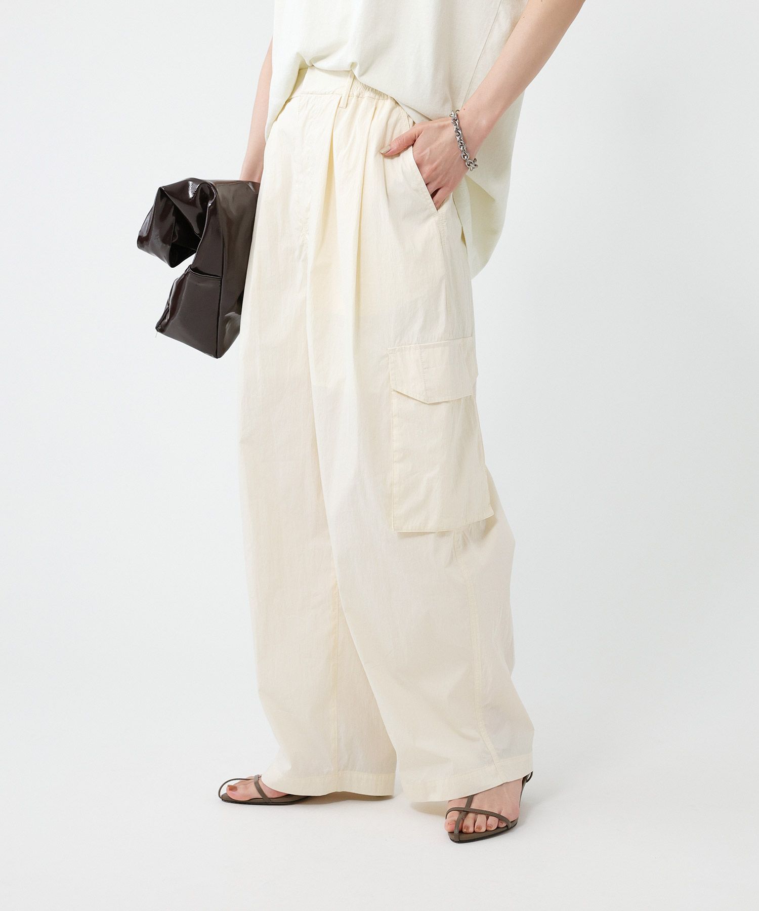 BABYLONE「コットンナイロンカーゴパンツ」|カーゴ|