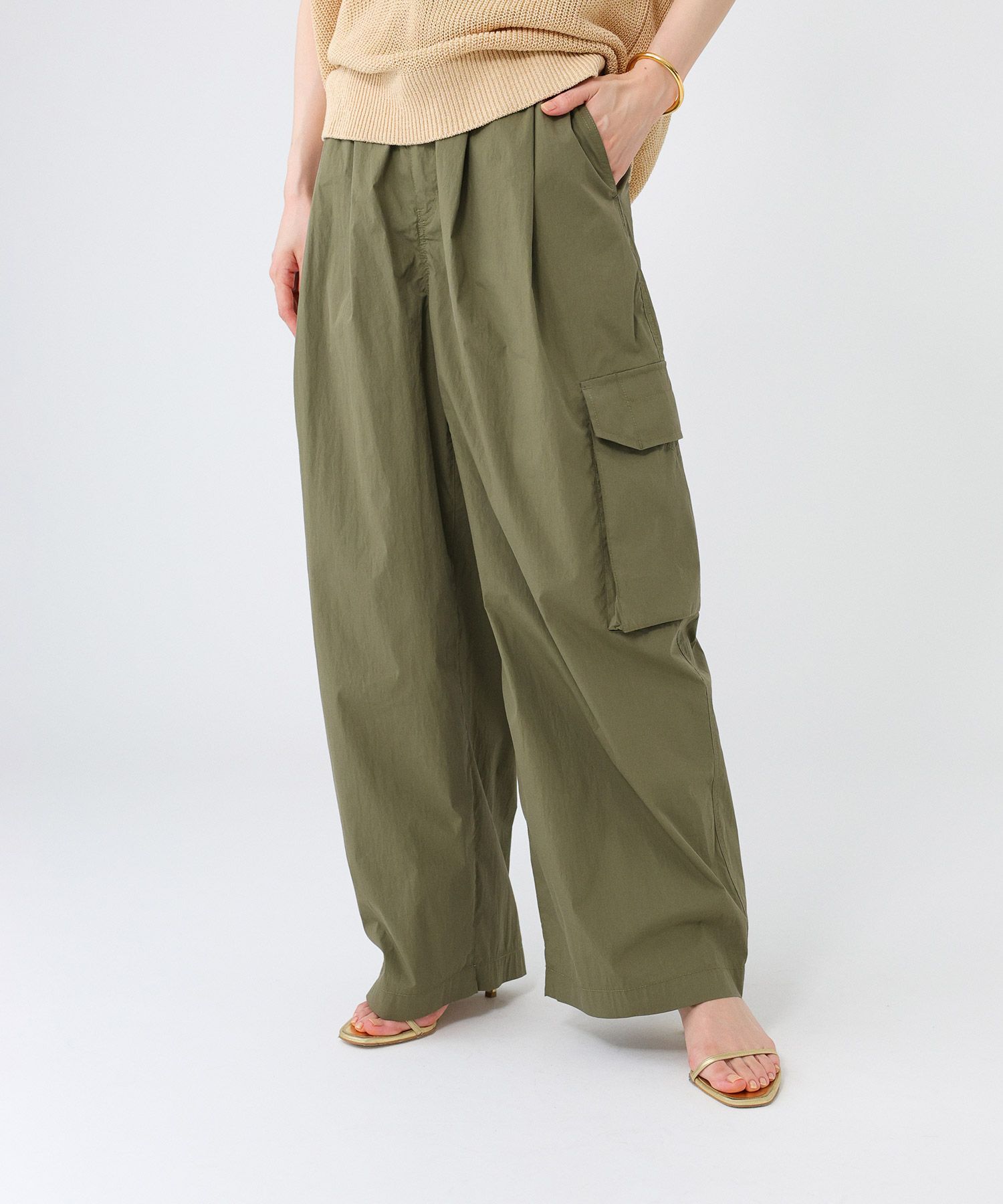 BABYLONE「コットンナイロンカーゴパンツ」|カーゴ|ｶｰｷ