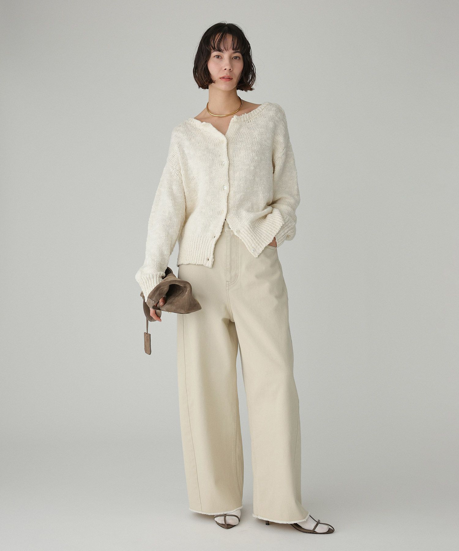 BABYLONE「コットンローゲージプルオーバー」|ニット・セーター|