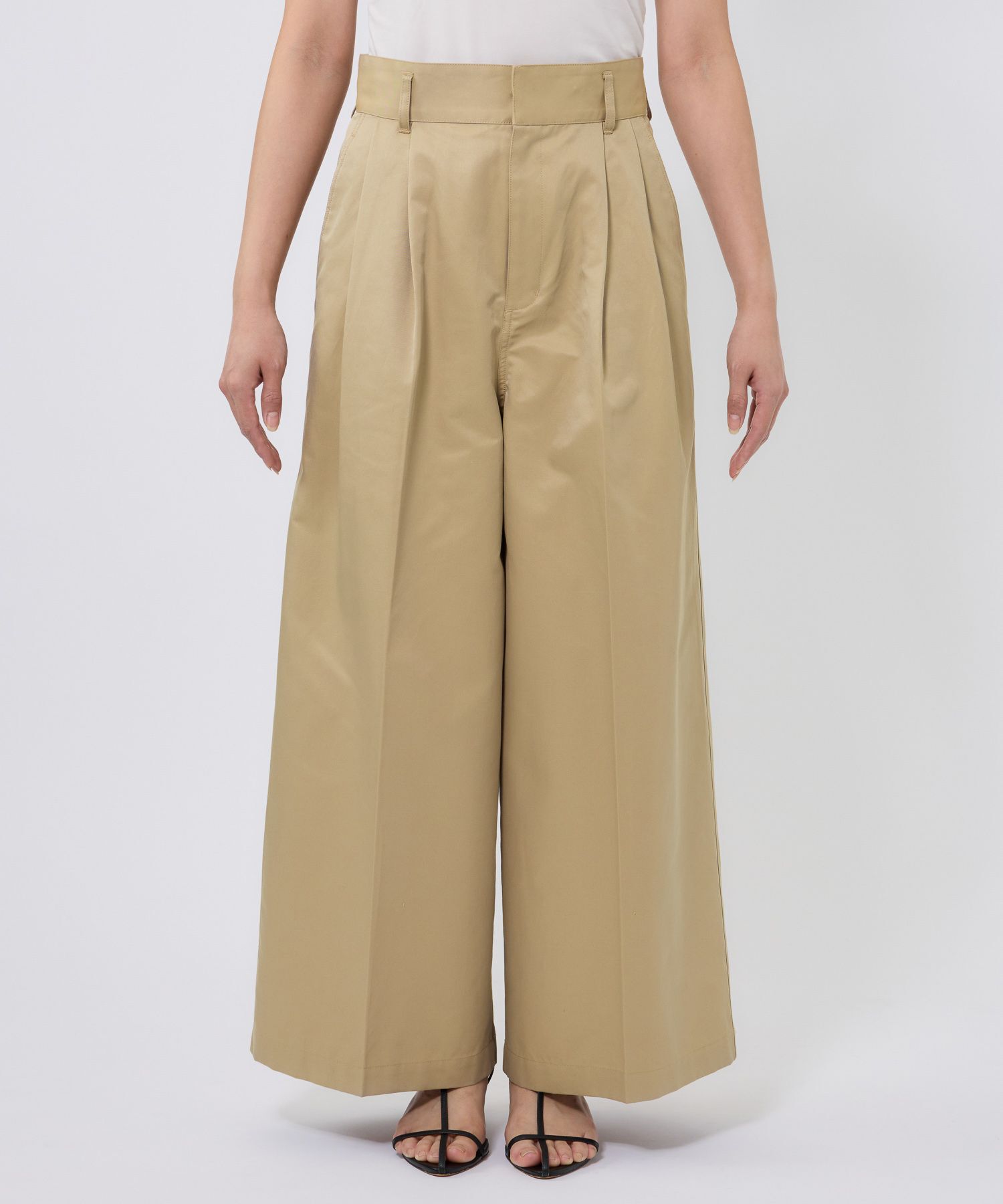 BABYLONE「シャンブレー2タックチノパンツ」|チノ|