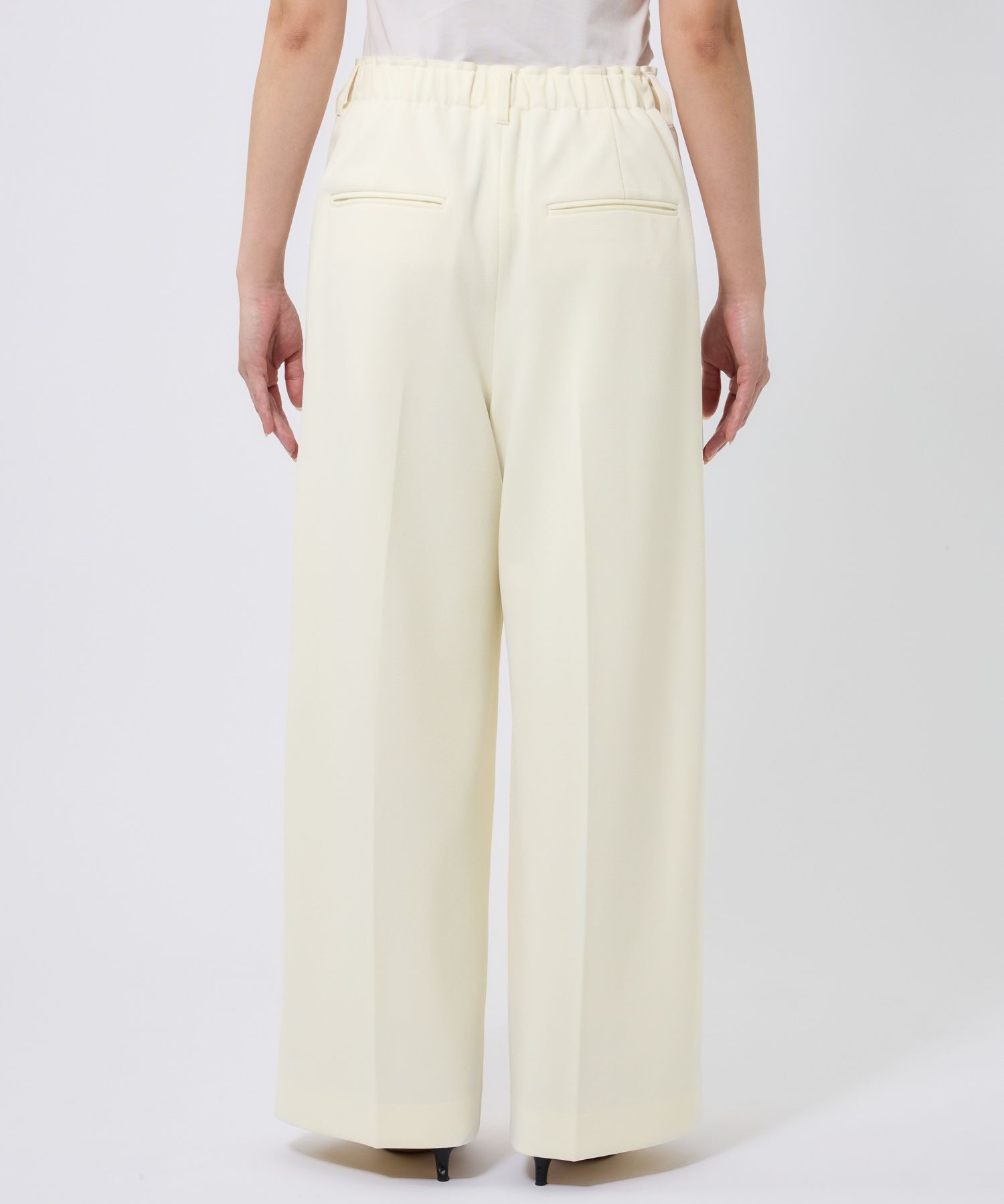 BABYLONE「【多機能素材】ジョーゼットスラックス」|スラックス|