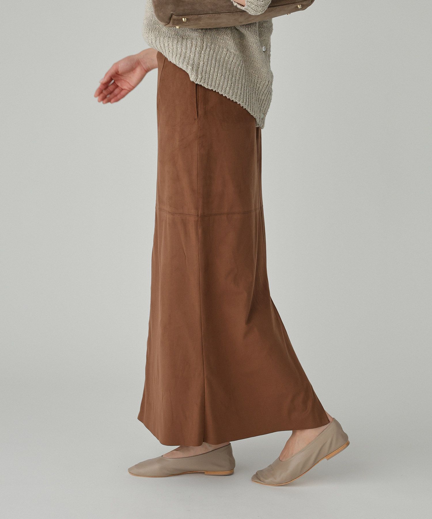 BABYLONE「フェイクスエードスカート」|スカート|