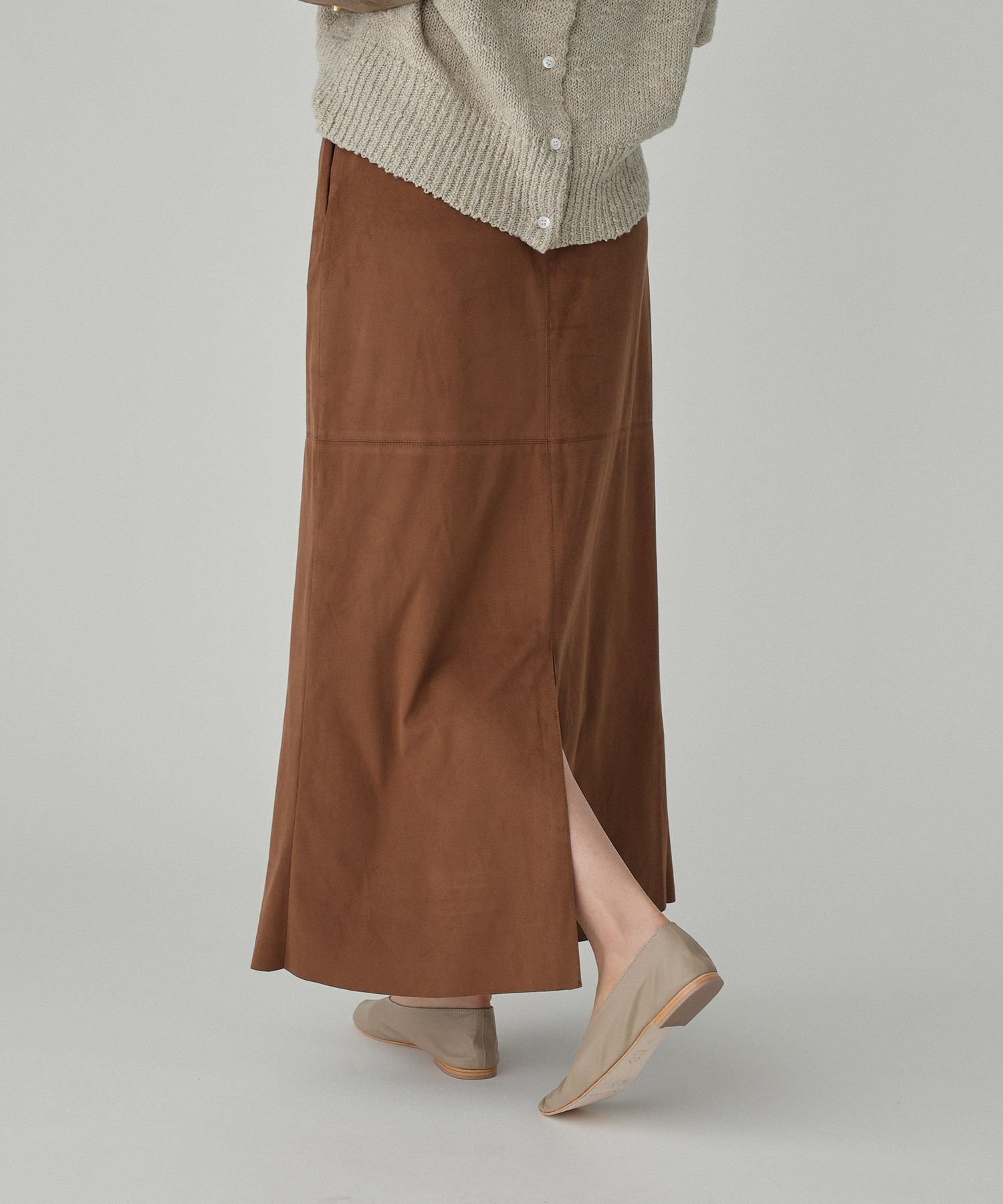 BABYLONE「フェイクスエードスカート」|スカート|