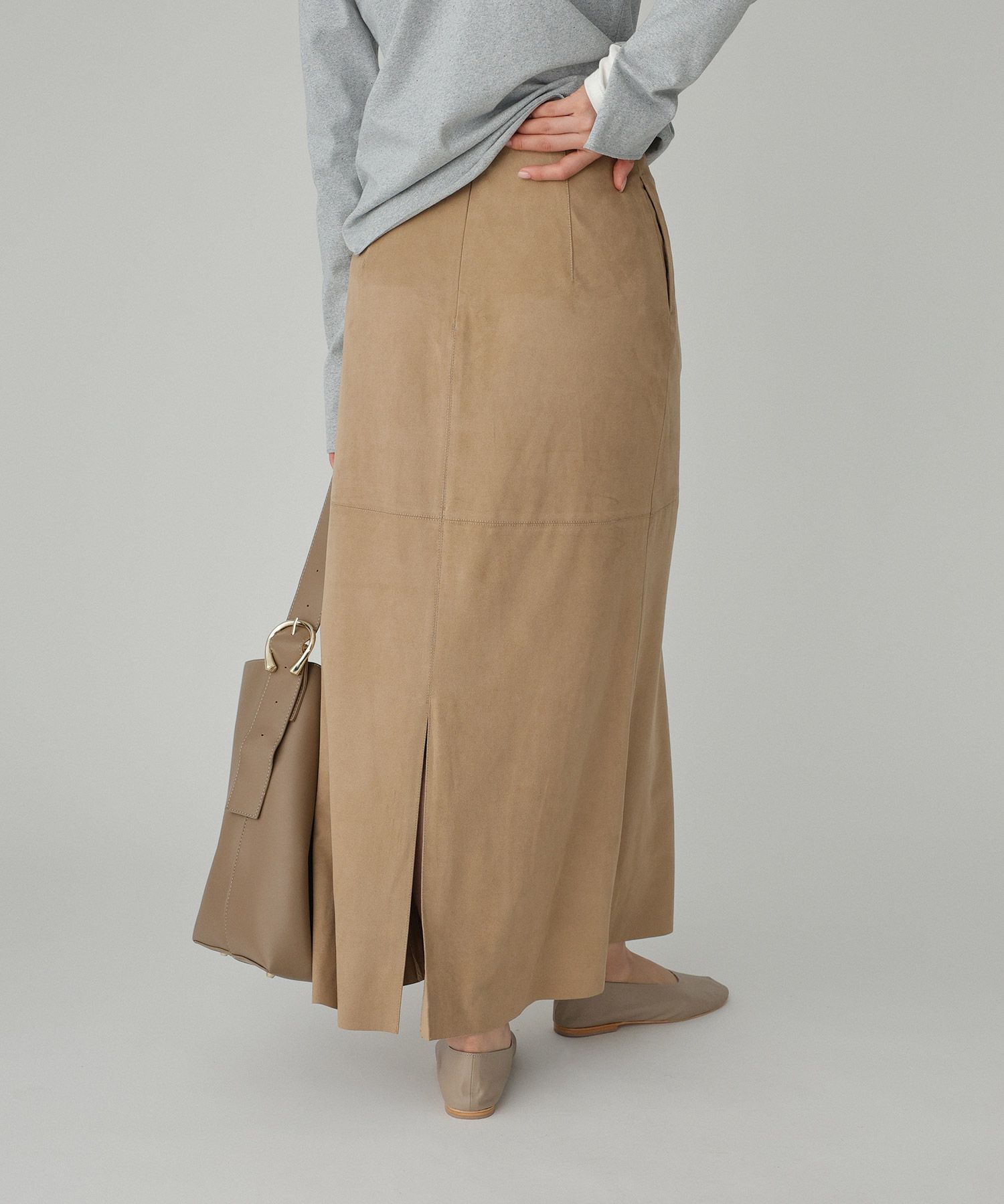 BABYLONE「フェイクスエードスカート」|スカート|