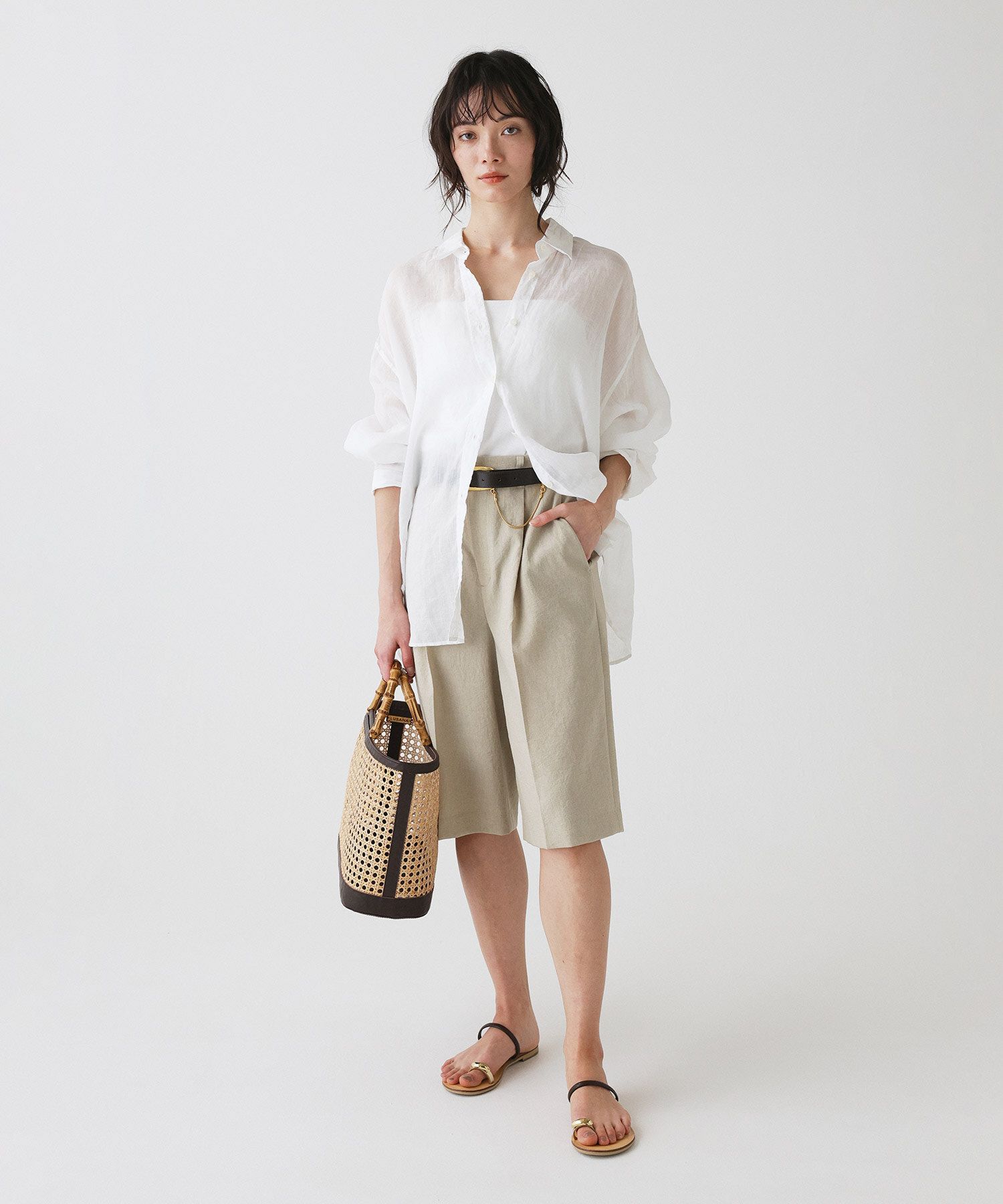 BABYLONE「ラミーシアーカシュクールシャツ」|シャツ・ブラウス|