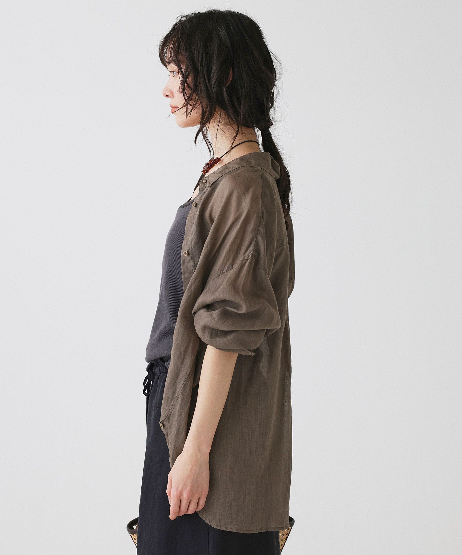 BABYLONE「ラミーシアーカシュクールシャツ」|シャツ・ブラウス|