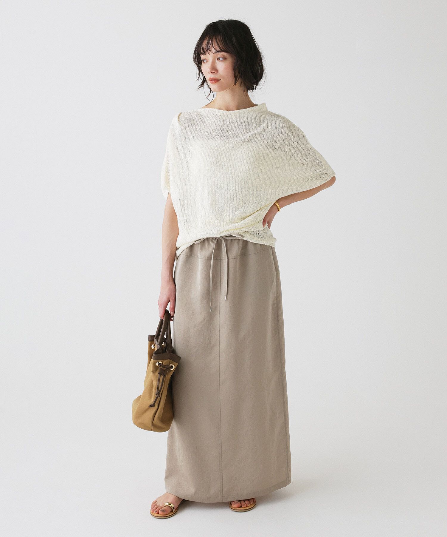 BABYLONE「ニュアンスドレープニット」|ニット・セーター|