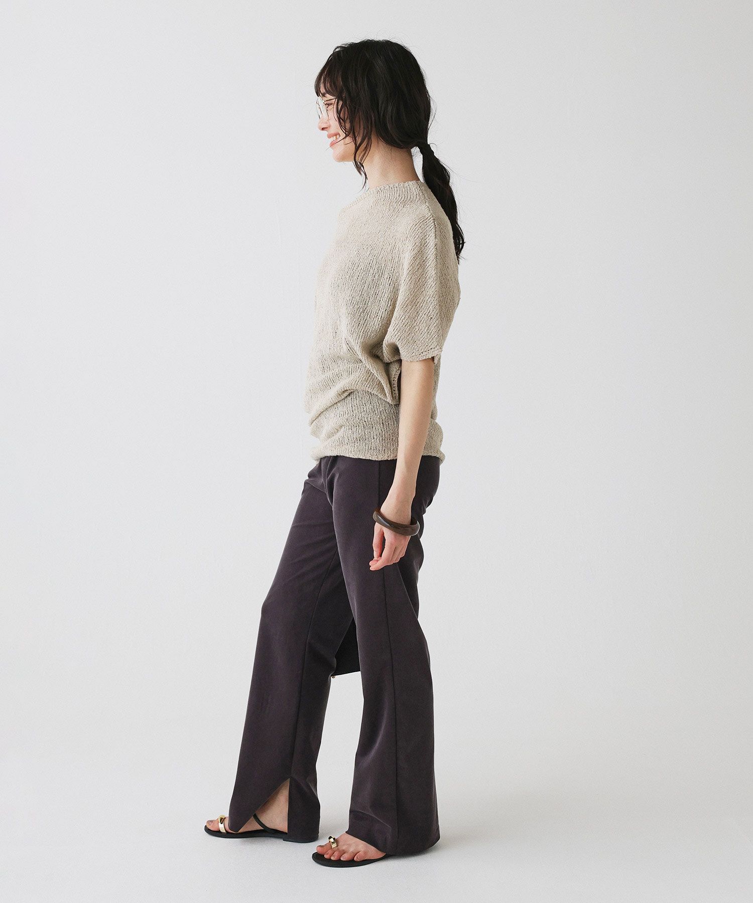BABYLONE「ニュアンスドレープニット」|ニット・セーター|