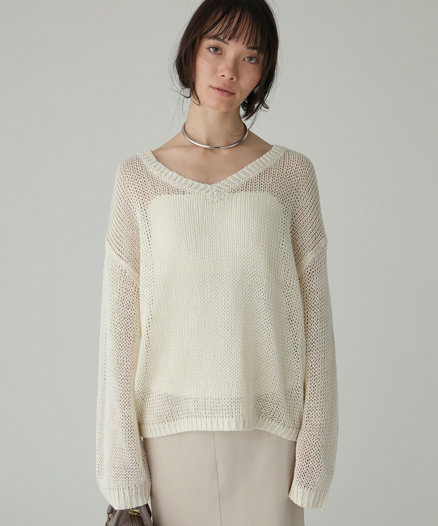 BABYLONE「2WAYリネンプルオーバー」|ニット・セーター|