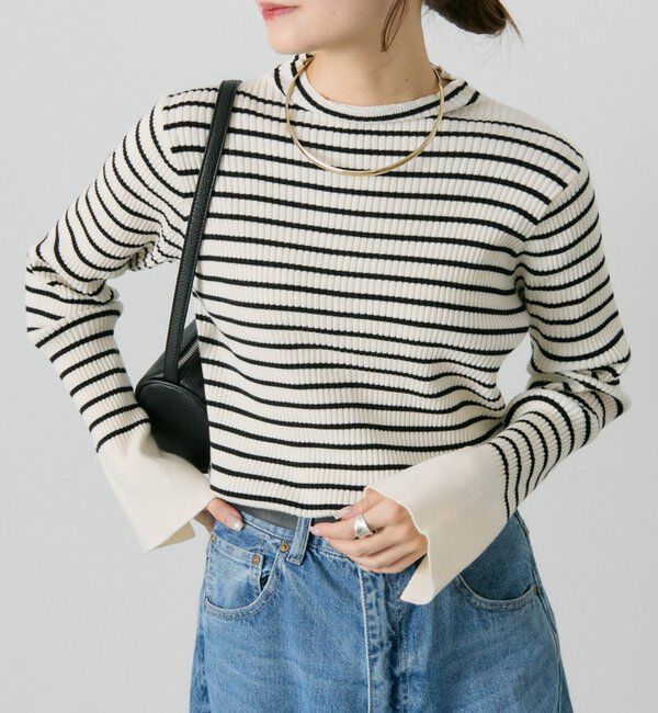 「【リバイバル/新色追加】プチハイネックリブニット」|ニット・セーター|