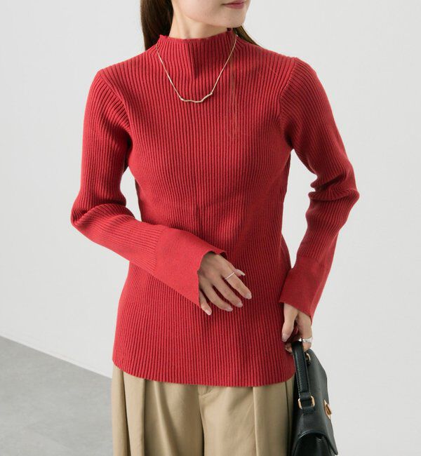  「【リバイバル/新色追加】プチハイネックリブニット」|ニット・セーター|