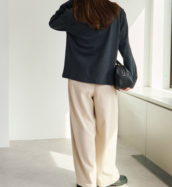  「スムース起毛2WAYヘンリーネックカットソー」|プルオーバー|