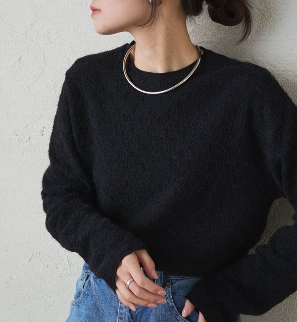  「シャギー花柄ストレッチジャガードプルオーバー」|プルオーバー|スミクロ