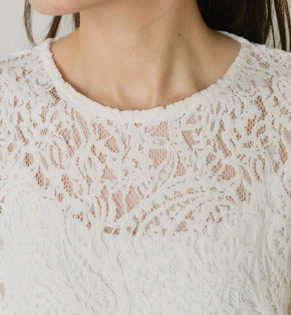  「モールペイズリーストレッチレースプルオーバー」|プルオーバー|