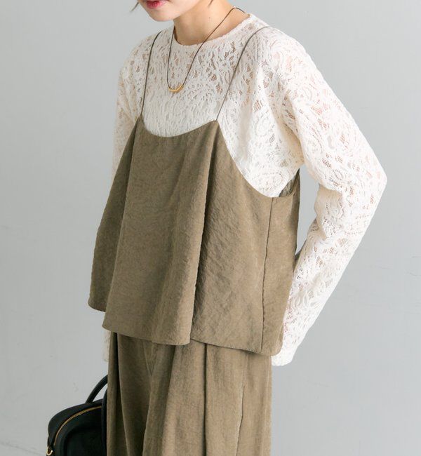  「モールペイズリーストレッチレースプルオーバー」|プルオーバー|