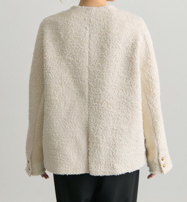  「アソートツィードノーカラージャケット」|テーラードジャケット|